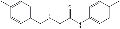 N-(4-methylphenyl)-2-{[(4-methylphenyl)methyl]amino}acetamide Struktur