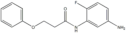 N-(5-amino-2-fluorophenyl)-3-phenoxypropanamide Struktur