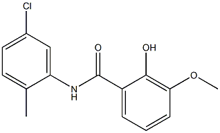 N-(5-chloro-2-methylphenyl)-2-hydroxy-3-methoxybenzamide Struktur