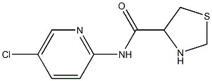 N-(5-chloropyridin-2-yl)-1,3-thiazolidine-4-carboxamide Struktur