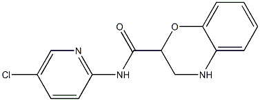 N-(5-chloropyridin-2-yl)-3,4-dihydro-2H-1,4-benzoxazine-2-carboxamide Struktur