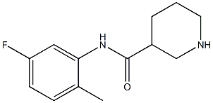 N-(5-fluoro-2-methylphenyl)piperidine-3-carboxamide Struktur