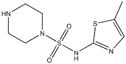 N-(5-methyl-1,3-thiazol-2-yl)piperazine-1-sulfonamide Struktur