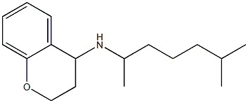 N-(6-methylheptan-2-yl)-3,4-dihydro-2H-1-benzopyran-4-amine Struktur