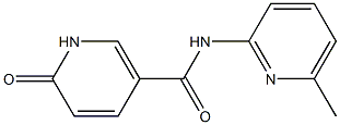 N-(6-methylpyridin-2-yl)-6-oxo-1,6-dihydropyridine-3-carboxamide Struktur