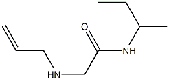 N-(butan-2-yl)-2-(prop-2-en-1-ylamino)acetamide Struktur