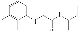 N-(butan-2-yl)-2-[(2,3-dimethylphenyl)amino]acetamide Struktur