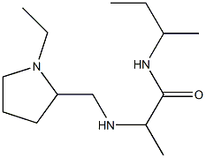 N-(butan-2-yl)-2-{[(1-ethylpyrrolidin-2-yl)methyl]amino}propanamide Struktur