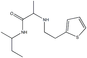 N-(butan-2-yl)-2-{[2-(thiophen-2-yl)ethyl]amino}propanamide Struktur