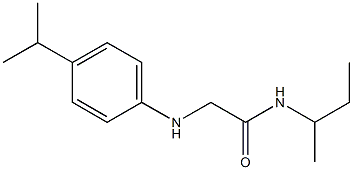 N-(butan-2-yl)-2-{[4-(propan-2-yl)phenyl]amino}acetamide Struktur