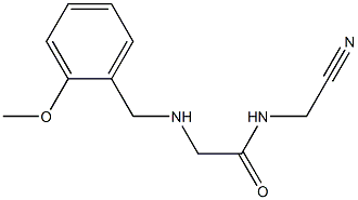 N-(cyanomethyl)-2-{[(2-methoxyphenyl)methyl]amino}acetamide Struktur