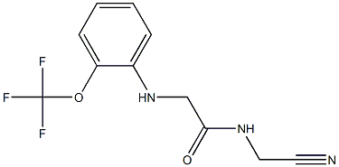 N-(cyanomethyl)-2-{[2-(trifluoromethoxy)phenyl]amino}acetamide Struktur