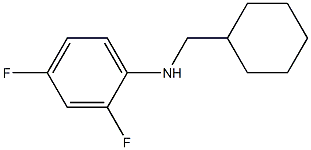 N-(cyclohexylmethyl)-2,4-difluoroaniline Struktur