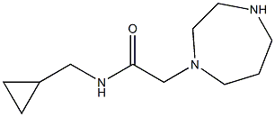 N-(cyclopropylmethyl)-2-(1,4-diazepan-1-yl)acetamide Struktur