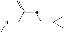 N-(cyclopropylmethyl)-2-(methylamino)acetamide Struktur