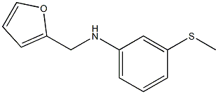 N-(furan-2-ylmethyl)-3-(methylsulfanyl)aniline Struktur