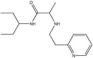 N-(pentan-3-yl)-2-{[2-(pyridin-2-yl)ethyl]amino}propanamide Struktur