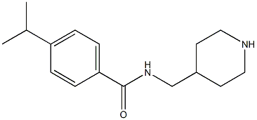 N-(piperidin-4-ylmethyl)-4-(propan-2-yl)benzamide Struktur