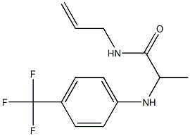 N-(prop-2-en-1-yl)-2-{[4-(trifluoromethyl)phenyl]amino}propanamide Struktur