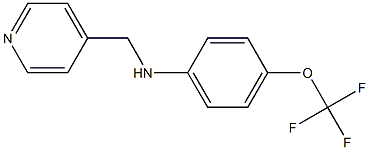 N-(pyridin-4-ylmethyl)-4-(trifluoromethoxy)aniline Struktur