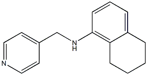 N-(pyridin-4-ylmethyl)-5,6,7,8-tetrahydronaphthalen-1-amine Struktur