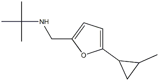 N-(tert-butyl)-N-{[5-(2-methylcyclopropyl)-2-furyl]methyl}amine Struktur