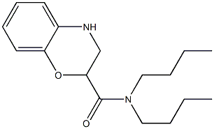 N,N-dibutyl-3,4-dihydro-2H-1,4-benzoxazine-2-carboxamide Struktur