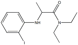 N,N-diethyl-2-[(2-iodophenyl)amino]propanamide Struktur