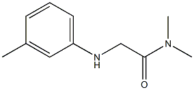 N,N-dimethyl-2-[(3-methylphenyl)amino]acetamide Struktur