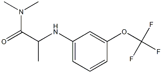 N,N-dimethyl-2-{[3-(trifluoromethoxy)phenyl]amino}propanamide Struktur