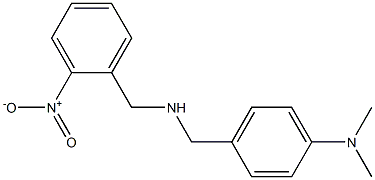 N,N-dimethyl-4-({[(2-nitrophenyl)methyl]amino}methyl)aniline Struktur