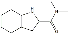 N,N-dimethyloctahydro-1H-indole-2-carboxamide Struktur