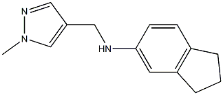 N-[(1-methyl-1H-pyrazol-4-yl)methyl]-2,3-dihydro-1H-inden-5-amine Struktur