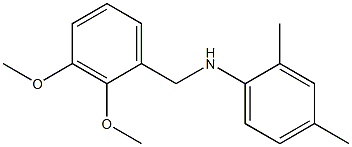 N-[(2,3-dimethoxyphenyl)methyl]-2,4-dimethylaniline Struktur