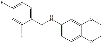 N-[(2,4-difluorophenyl)methyl]-3,4-dimethoxyaniline Struktur