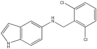 N-[(2,6-dichlorophenyl)methyl]-1H-indol-5-amine Struktur