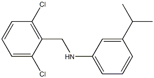 N-[(2,6-dichlorophenyl)methyl]-3-(propan-2-yl)aniline Struktur