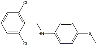 N-[(2,6-dichlorophenyl)methyl]-4-(methylsulfanyl)aniline Struktur