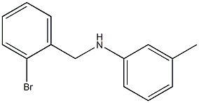 N-[(2-bromophenyl)methyl]-3-methylaniline Struktur