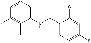 N-[(2-chloro-4-fluorophenyl)methyl]-2,3-dimethylaniline Struktur