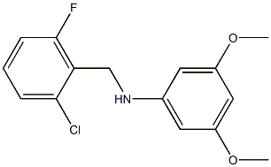 N-[(2-chloro-6-fluorophenyl)methyl]-3,5-dimethoxyaniline Struktur