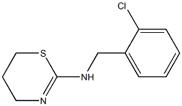 N-[(2-chlorophenyl)methyl]-5,6-dihydro-4H-1,3-thiazin-2-amine Struktur