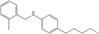 N-[(2-fluorophenyl)methyl]-4-pentylaniline Struktur