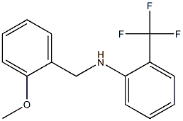 N-[(2-methoxyphenyl)methyl]-2-(trifluoromethyl)aniline Struktur