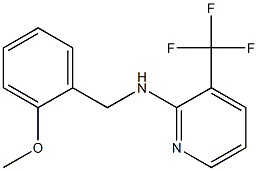 N-[(2-methoxyphenyl)methyl]-3-(trifluoromethyl)pyridin-2-amine Struktur