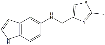 N-[(2-methyl-1,3-thiazol-4-yl)methyl]-1H-indol-5-amine Struktur