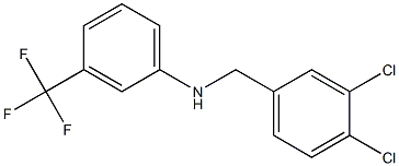 N-[(3,4-dichlorophenyl)methyl]-3-(trifluoromethyl)aniline Struktur