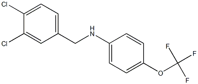 N-[(3,4-dichlorophenyl)methyl]-4-(trifluoromethoxy)aniline Struktur