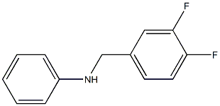 N-[(3,4-difluorophenyl)methyl]aniline Struktur