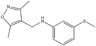 N-[(3,5-dimethyl-1,2-oxazol-4-yl)methyl]-3-(methylsulfanyl)aniline Struktur